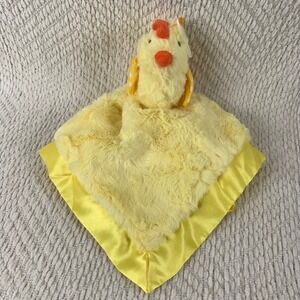 Cloud Island Yellow‎ Chicken Security Blanket Lovey Plush Satin Trim Baby NWOT